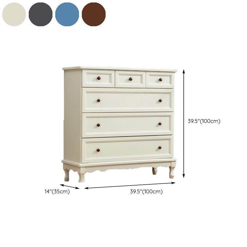 Coffre de rangement nautique en bois massif, coffre de chambre à coucher avec plusieurs tiroirs