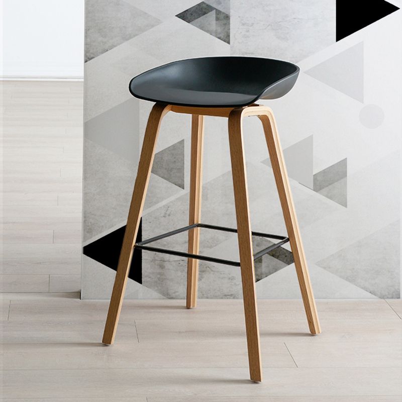 Contemporary Bucket Counter Bar Stool Armless Plastic Bar Stool with Footrest Clearhalo 'Bar Furniture' 'Bar Stools' 'bar_stools' 'furn' 'furn_bar_stools' 'furniture_bar_stools' 'Kitchen & Dining Furniture' 'kitchen&dining_furn' 'kitchen' 'kitchen_furn' Furniture' 1200x1200_d810c4bc-340f-42e7-bd0d-f8e13db66f35