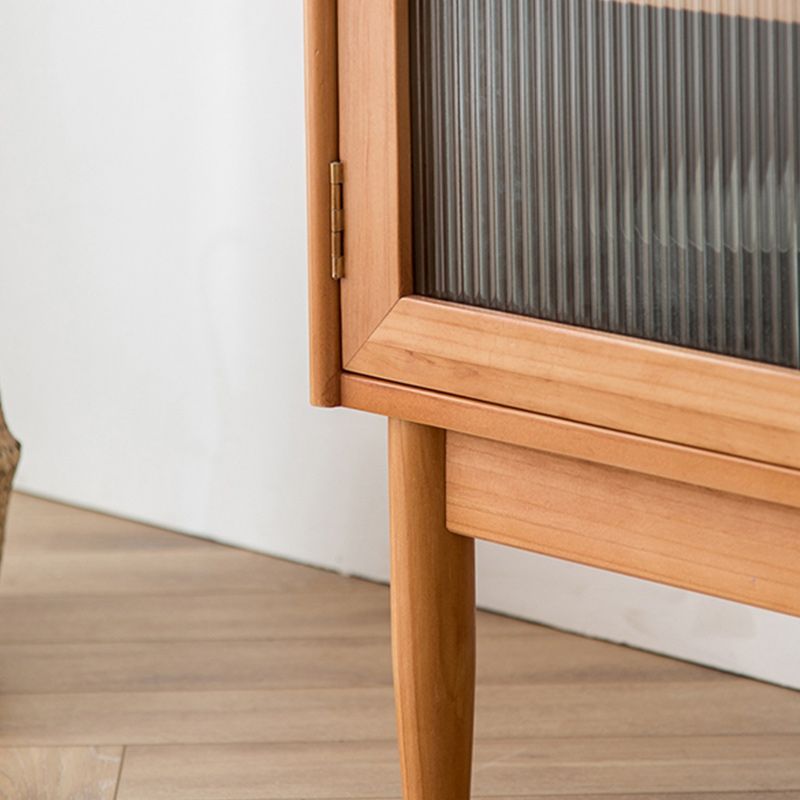 4-Drawer-Speiseserver zeitgenössischer Kiefer Massivholz Sideboard