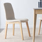 Contemporary Kitchen Dining Side Chair Wood Parsons Chair in White