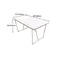 Rectangle Shape Luxury Dining Table White Sled Base Table with Solid Wood Clearhalo ' dining_table' 'Dining Tables & Seating' 'Dining Tables' 'furn' 'furn_dining_table' 'Furniture' 'furniture_dining_table' 'Kitchen & Dining Furniture' 'kitchen&dining_furn' 'kitchen' 'kitchen_dining_table' 1200x1200_d814f2f1-2d0a-477d-a6fb-ab4ba1df51f9
