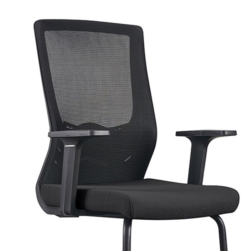 Contemporary Chrome Frame Arm Chair High Back Office Desk Chair Clearhalo 'furn' 'furn_office_chair' 'Furniture' 'Office Chairs' 'Office Furniture' 'office_chair' 1200x1200_d8169780-9f76-46c4-959b-04c36215b2a8