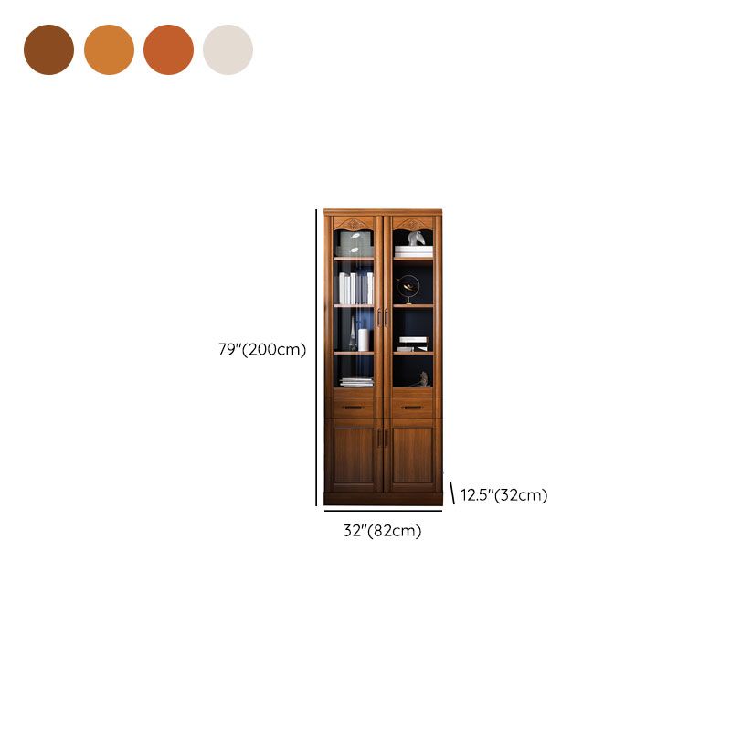 Contemporary File Cabinet Rubber Wood Frame Vertical File Cabinet with Shelves Clearhalo 'Filing Cabinets' 'filling_cabinets' 'furn' 'furn_filling_cabinets' 'Furniture' 'Office Furniture' 1200x1200_d816c90f-3de1-4f37-9abd-f27e10c77217
