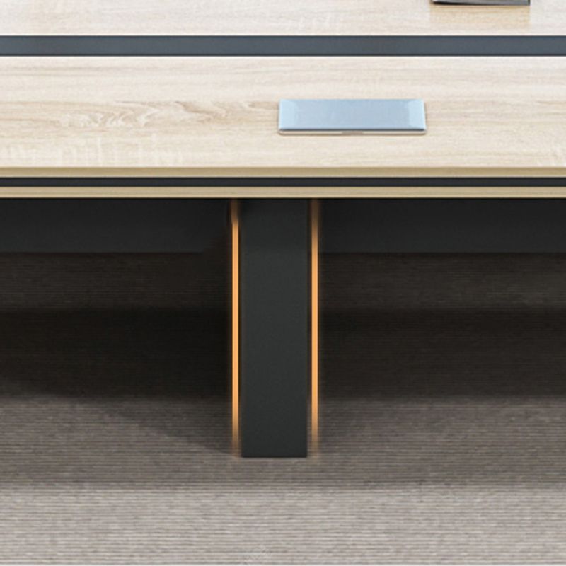 Industriële kantoorbureau vervaardigd hout 29,25 inch Hoogte Computer Desk