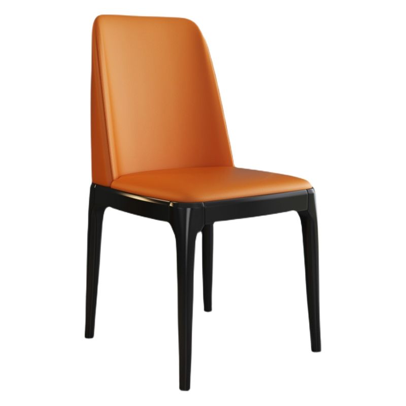 Glam Style Rubberwood Chair Solid Back Side Kitchen Dining Room Chairs Clearhalo ' kitchen&dining_furn' 'Dining Chairs' 'Dining Tables & Seating' 'dining_chair' 'furn' 'furn_dining_chair' 'Furniture' 'furniture_dining_chair' 'Kitchen & Dining Furniture' 'kitchen' 1200x1200_d818bf32-1f1b-4093-84fc-57696906cf44