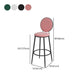 Glam Round Bar and Counter Stool Metal Low Back Stool with 4 Legs Clearhalo 'Bar Furniture' 'Bar Stools' 'bar_stools' 'furn' 'furn_bar_stools' 'Furniture' 'furniture_bar_stools' 'Kitchen & Dining Furniture' 1200x1200_d81b9be5-2ec1-4d29-81a0-e2d3064ddf82
