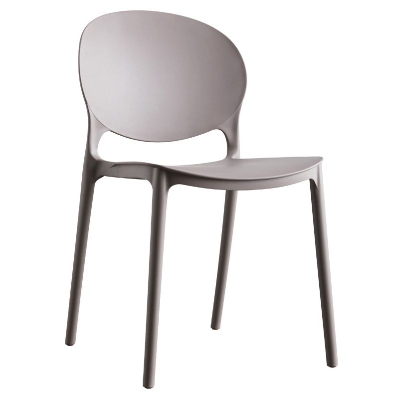 Plastic Contemporary Dining Room Chair Open Back Home Stackable Side Chair Clearhalo ' kitchen&dining_furn' 'Dining Chairs' 'Dining Tables & Seating' 'dining_chair' 'Furniture' 'furniture_dining_chair' 'Kitchen & Dining Furniture' 'kitchen' 1200x1200_d81d63d9-983b-413f-bdf3-18e03b5c9df7