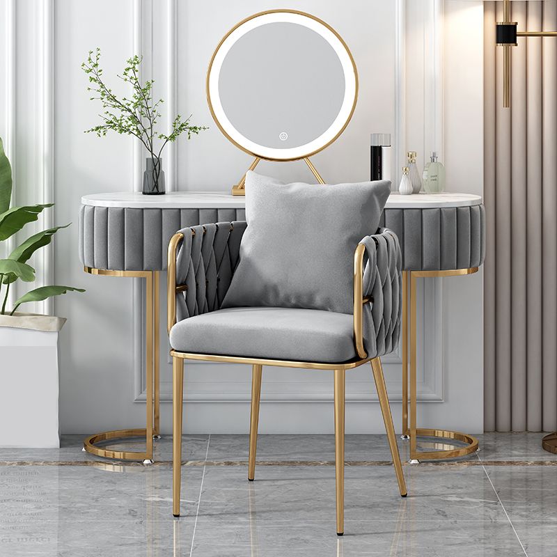 Glam Style Upholstered Barrel Back Chairs Linen Fabric Dining Chairs for Home Use Clearhalo ' kitchen&dining_furn' 'Dining Chairs' 'Dining Tables & Seating' 'dining_chair' 'furn' 'furn_dining_chair' 'Furniture' 'furniture_dining_chair' 'Kitchen & Dining Furniture' 'kitchen' 1200x1200_d81df5b5-172c-48c9-9713-f7cfee7977f1