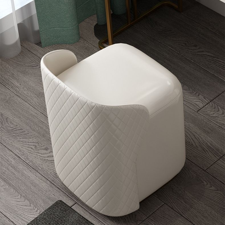 5 lade ijdelheid bureau wit 30.7 "h faux lederen make -up ijdelheid