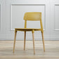 Contemporary Style Dining Chair Armless Dining Chairs with Wooden Legs for Kitchen