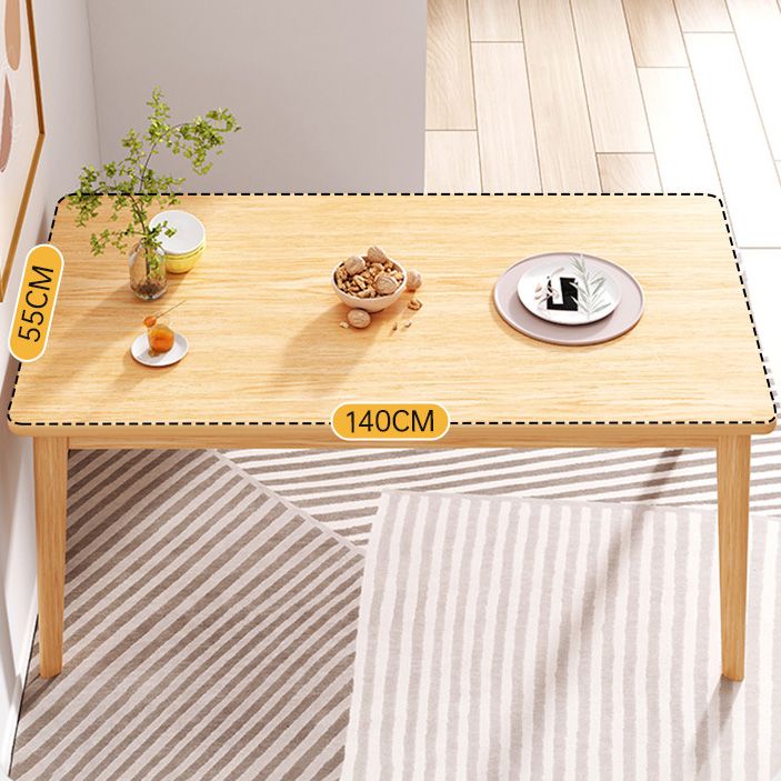 Solid Wood Contemporary Rectangle Table Wood Top Table for Kitchen Clearhalo ' dining_table' 'Dining Tables & Seating' 'Dining Tables' 'furn' 'furn_dining_table' 'Furniture' 'furniture_dining_table' 'Kitchen & Dining Furniture' 'kitchen&dining_furn' 'kitchen' 'kitchen_dining_table' 1200x1200_d8213bd0-dfeb-4524-946d-92d3bf462b55