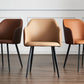 Contemporary Style Leather Dining Arm Chairs Solid Back Upholstered Chairs Clearhalo ' kitchen&dining_furn' 'Dining Chairs' 'Dining Tables & Seating' 'dining_chair' 'furn' 'furn_dining_chair' 'Furniture' 'furniture_dining_chair' 'Kitchen & Dining Furniture' 'kitchen' 1200x1200_d823745a-0d18-4dd3-a7ed-9214f9c97b18