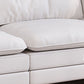 36 "H Contemporáneo de sofá de cuero de cuero Sectional