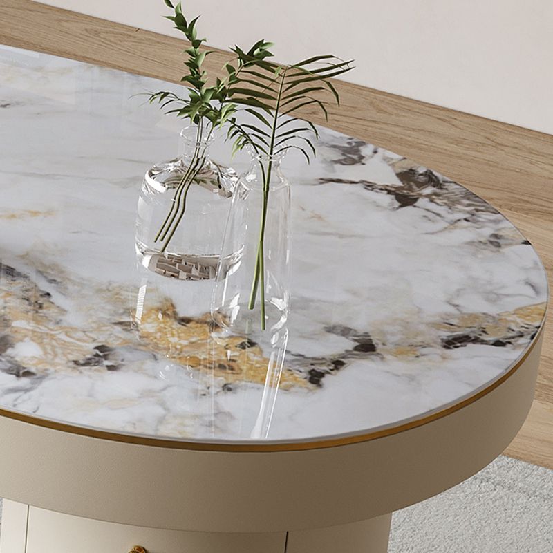 Desk di Office Stone Modern Stone Desk a forma irregolare con 2 gambe per ufficio