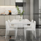 White Dining Table Set 1/3/4/5 Pcs Modern Dining Table with Chairs Clearhalo 'Dining Room Sets' 'Dining Tables & Seating' 'dining_room_set' 'furn' 'furn_dining_room_set' 'Furniture' 'Kitchen & Dining Furniture' 1200x1200_d8246e34-3b75-4f95-bda7-186f433b9758