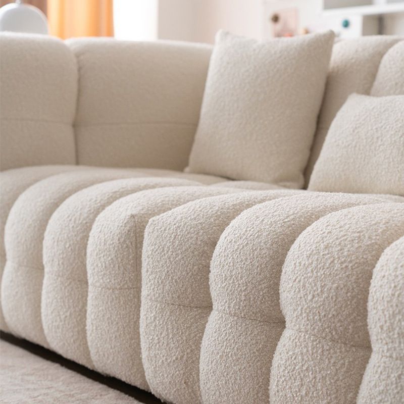Wool Tuxedo Arm Sofa with Biscuit Back for Living Room 40.16" Wide Clearhalo 'furn' 'furn_sofas' 'Furniture' 'Living Room Furniture' 'Sofa' 'sofas' 1200x1200_d824eb4f-928d-41e0-a15d-92a56df61a85