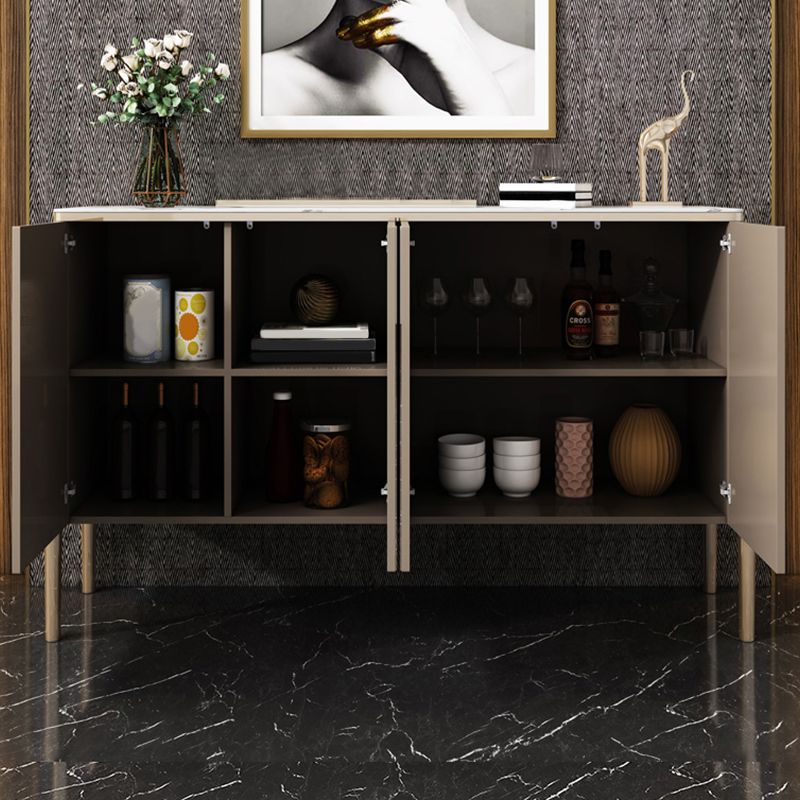 Steinbuffet Sideboard zeitgemäßes Stil -Essbuffet mit Schränken
