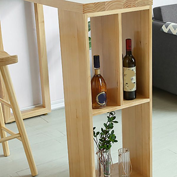 Modern Pine Solid Wood Bar Height Table Rectangle Bar Table for Living Room Clearhalo 'Bar Furniture' 'Bar Tables' 'bar_tables' 'furn' 'furn_bar_tables' 'Furniture' 'Kitchen & Dining Furniture' 1200x1200_d825ae27-c3de-446b-adea-6f5541b1bba5