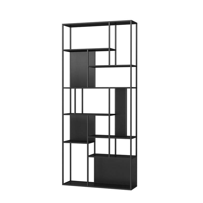 Open Back Bookshelf Glam Style Bookshelf for Study Room and Home Office Clearhalo 'Bookcases' 'furn' 'furn_bookcases' 'Furniture' 'furniture_bookcases' 'kitchen' 'kitchen_bookcases' 'Living Room Furniture' 'Office Furniture' 1200x1200_d82705d7-3300-4ffd-9527-0fd0e9891c63