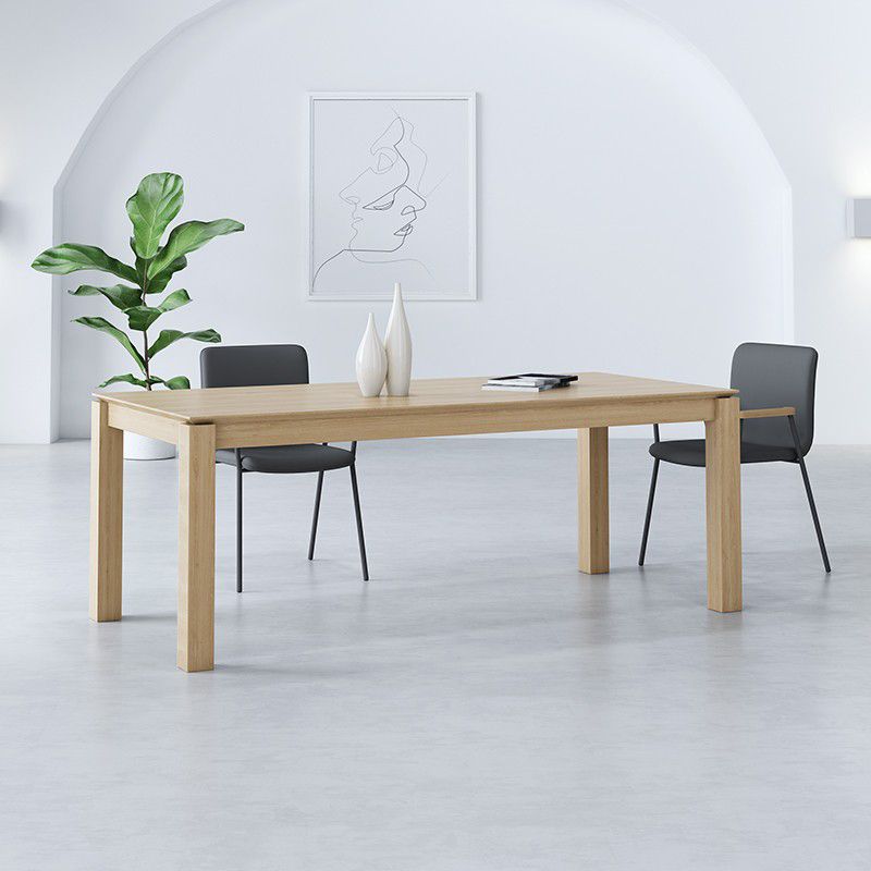 Modern Ash Wood Table with 4 Legs Rectangle Dining Table for Restaurant Clearhalo 'Dining Tables & Seating' 'Dining Tables' 'dining_table' 'furn' 'furn_dining_table' 'Furniture' 'furniture_dining_table' 'Kitchen & Dining Furniture' 'kitchen' 'kitchen_dining_table' 1200x1200_d829d65d-6086-46b7-aaa6-79c41bb6c4a1