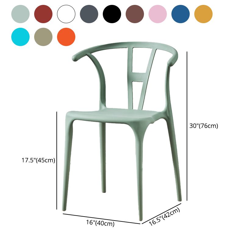 Modern Style Plastic Dining Chair Stackable Armless Dining Side Chair for Kitchen Clearhalo ' kitchen&dining_furn' 'Dining Chairs' 'Dining Tables & Seating' 'dining_chair' 'furn' 'furn_dining_chair' 'Furniture' 'furniture_dining_chair' 'Kitchen & Dining Furniture' 'kitchen' 1200x1200_d82cd4c7-0386-4e8d-bd3d-86fcef41b385