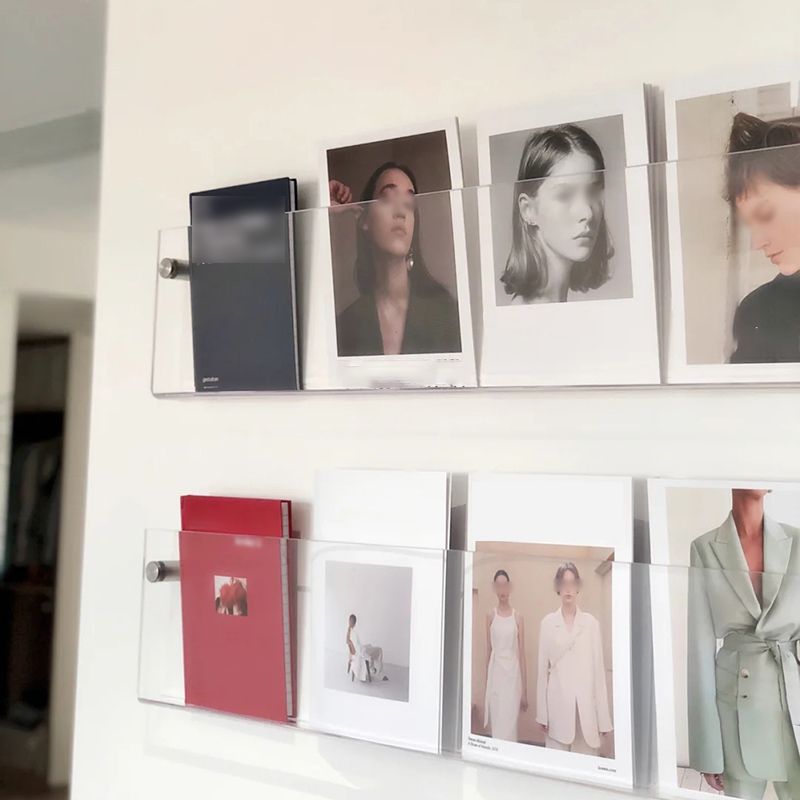 Contemporary Style Bookcase Wall Mounted Transparent Bookshelf for Office and Study Room Clearhalo 'Bookcases' 'furn' 'furn_bookcases' 'Furniture' 'furniture_bookcases' 'Office Furniture' 1200x1200_d82e3276-4acf-456d-a794-1cc04a025744