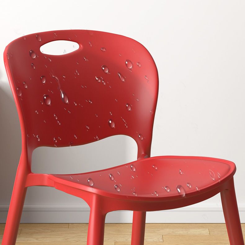 Contemporary Plastic Dining Room Chairs Armless Open Back Dining Side Chair for Home Use Clearhalo ' kitchen&dining_furn' 'Dining Chairs' 'Dining Tables & Seating' 'dining_chair' 'furn' 'furn_dining_chair' 'Furniture' 'furniture_dining_chair' 'Kitchen & Dining Furniture' 'kitchen' 1200x1200_d82f7b52-8bd5-404b-9f50-6c15f2da9abc