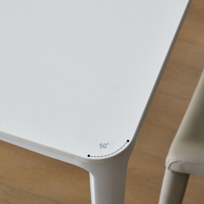 Ensemble de Table à manger moderne en pierre frittée, blanc, 1/2/5/7 pièces, pour usage domestique
