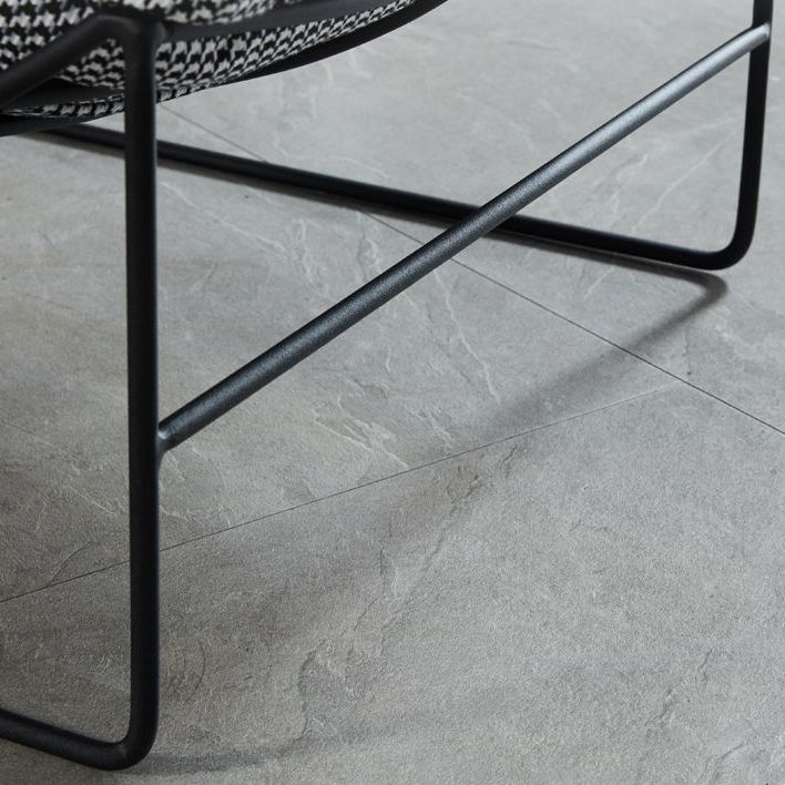 Contemporary Faux Leather Armless Pillow Back with Black Legs Lounge Chair Clearhalo 'Accent Chairs' 'accent_chairs' 'Chairs & Seating' 'furn' 'furn_accent_chairs' 'Furniture' 'Living Room Furniture' 1200x1200_d8302d97-4b0f-4143-b24b-875605d8fdc3