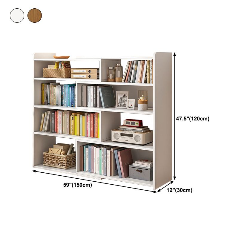 Contemporary Style Bookshelf Open Back Bookcase for Home Office