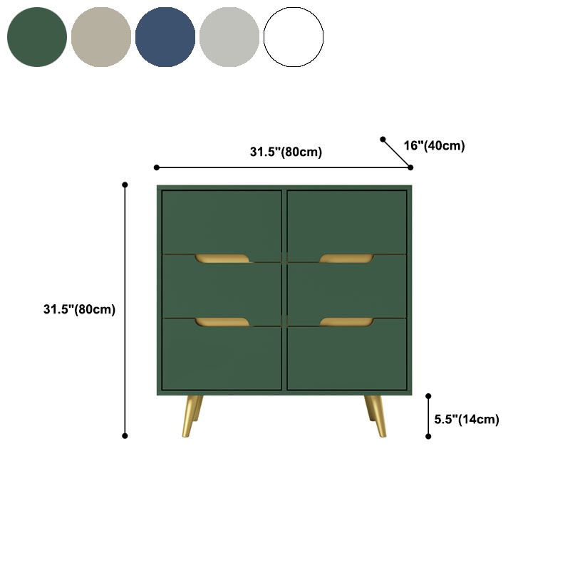 Glam houten borst slaapkamer 16 "W opbergkist met 3 laden