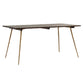 Glam Style Oak Wood Dining Table 4 Legs Table for Living Room Clearhalo 'Dining Tables & Seating' 'Dining Tables' 'dining_table' 'furn' 'furn_dining_table' 'Furniture' 'Kitchen & Dining Furniture' 1200x1200_d8317c55-c27a-44df-a7ff-a087d1fb387f