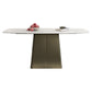 Metal Traditional Luxury Rectangle Table High Gloss White Sintered Stone Table with Pedestal Clearhalo ' dining_table' 'Dining Tables & Seating' 'Dining Tables' 'furn' 'furn_dining_table' 'Furniture' 'furniture_dining_table' 'Kitchen & Dining Furniture' 'kitchen&dining_furn' 'kitchen' 'kitchen_dining_table' 1200x1200_d831cb63-e789-42ef-8236-6654225a5d82