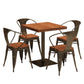 Solid Wood Industrial Dining Table Brown Square Table with Metal Base for Dinning Room Clearhalo ' dining_table' 'Dining Tables & Seating' 'Dining Tables' 'furn' 'furn_dining_table' 'Furniture' 'furniture_dining_table' 'Kitchen & Dining Furniture' 'kitchen&dining_furn' 'kitchen' 'kitchen_dining_table' 1200x1200_d831dc1d-a5d0-4c2c-9281-6981b8231b3d