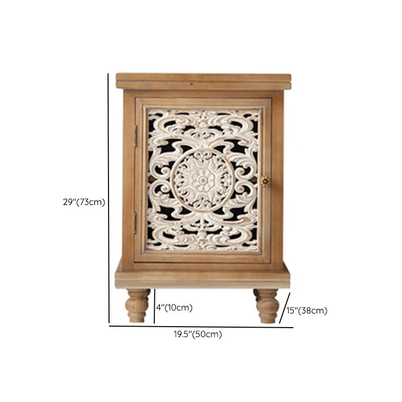 Zeitgenössischer Seitenbrettkiefern -Sideboardtisch mit Türen für Esszimmer