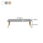 Modern Style Rectangular Writing Desk Cable Management Office Desk