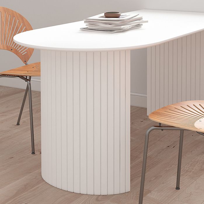 Contemporary Solid Wood Standard Dining Table White Standard Dining Table for Kitchen Clearhalo ' dining_table' 'Dining Tables & Seating' 'Dining Tables' 'furn' 'furn_dining_table' 'Furniture' 'furniture_dining_table' 'Kitchen & Dining Furniture' 'kitchen&dining_furn' 'kitchen' 'kitchen_dining_table' 1200x1200_d8350bfe-137f-448c-989f-fb0dda1c7aad