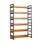 Modern Wood Shelf 11.8-inch Wide Open Etagere Bookcase in Matte Finish