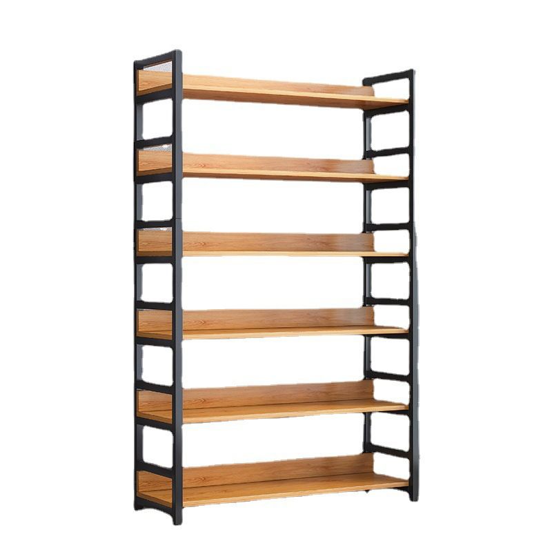Modern Wood Shelf 11.8-inch Wide Open Etagere Bookcase in Matte Finish