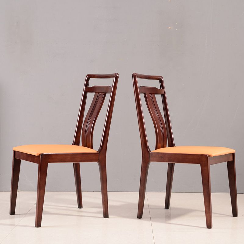 Silla de comedor tradicional de madera sólida silla lateral mate para casa para casa