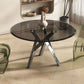 1/2/3 Piece Round Shape Tempered Glass Dining Room Furniture Set Clearhalo 'Dining Room Sets' 'Dining Tables & Seating' 'dining_room_set' 'furn' 'furn_dining_room_set' 'Furniture' 'Kitchen & Dining Furniture' 1200x1200_d84072e0-758c-4e3d-b138-7d168274bc92
