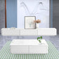 Mobile TV scandinavo antigraffio, console TV bianca/nera con 3 cassetti