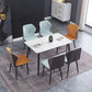Contemporary Style Metal Chairs Wingback Side Kitchen Dining Room Chair Clearhalo ' kitchen&dining_furn' 'Dining Chairs' 'Dining Tables & Seating' 'dining_chair' 'furn' 'furn_dining_chair' 'Furniture' 'furniture_dining_chair' 'Kitchen & Dining Furniture' 'kitchen' 1200x1200_d8443244-f425-40fa-b522-86e719d412be