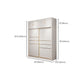 Modern Sliding Door Wardrobe for Bedroom White Cabinet with Drawers
