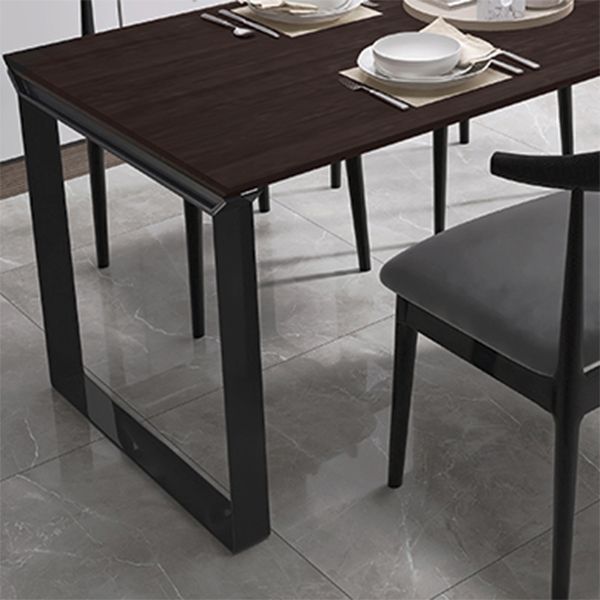 Black Pine Wood Modern Dining Table Set 1/5/7 Pcs Dinette Set for Home Clearhalo 'Dining Room Sets' 'Dining Tables & Seating' 'dining_room_set' 'furn' 'furn_dining_room_set' 'Furniture' 'Kitchen & Dining Furniture' 1200x1200_d847a110-f195-46bd-b959-dfd0ae4b85a0