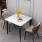 4-foot Stone Dinning Table Industrial Style Square Furniture for Indoor Clearhalo ' dining_table' 'Dining Tables & Seating' 'Dining Tables' 'furn' 'furn_dining_table' 'Furniture' 'furniture_dining_table' 'Kitchen & Dining Furniture' 'kitchen&dining_furn' 'kitchen' 'kitchen_dining_table' 1200x1200_d847a662-b6f0-463e-a462-6a96e81776dd