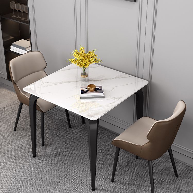 4-foot Stone Dinning Table Industrial Style Square Furniture for Indoor Clearhalo ' dining_table' 'Dining Tables & Seating' 'Dining Tables' 'furn' 'furn_dining_table' 'Furniture' 'furniture_dining_table' 'Kitchen & Dining Furniture' 'kitchen&dining_furn' 'kitchen' 'kitchen_dining_table' 1200x1200_d847a662-b6f0-463e-a462-6a96e81776dd