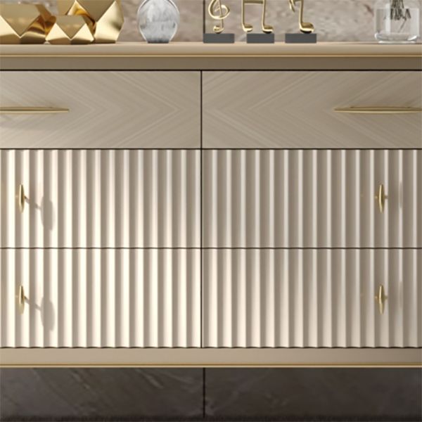 Wooden Storage Chest Dresser Glam Storage Chest with 6 Drawers Clearhalo 'Bedroom Furniture' 'Dressers & Chests' 'dressers_chests' 'furn' 'furn_dressers_chests' 'Furniture' 1200x1200_d84c448a-2706-4195-8596-5bf639fbac8c