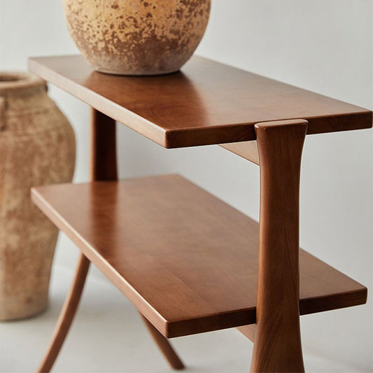 Tavolo ad angolo contemporaneo da 13 "tavolo laterale di accento rettangolare con conservazione