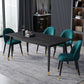 Rectangle 4 Legs Dining Table Modern Dining Room Table of Sintered Stone Clearhalo 'Dining Tables & Seating' 'Dining Tables' 'dining_table' 'furn' 'furn_dining_table' 'Furniture' 'Kitchen & Dining Furniture' 1200x1200_d84f813e-5a31-4ad1-af53-7c794a6a7018